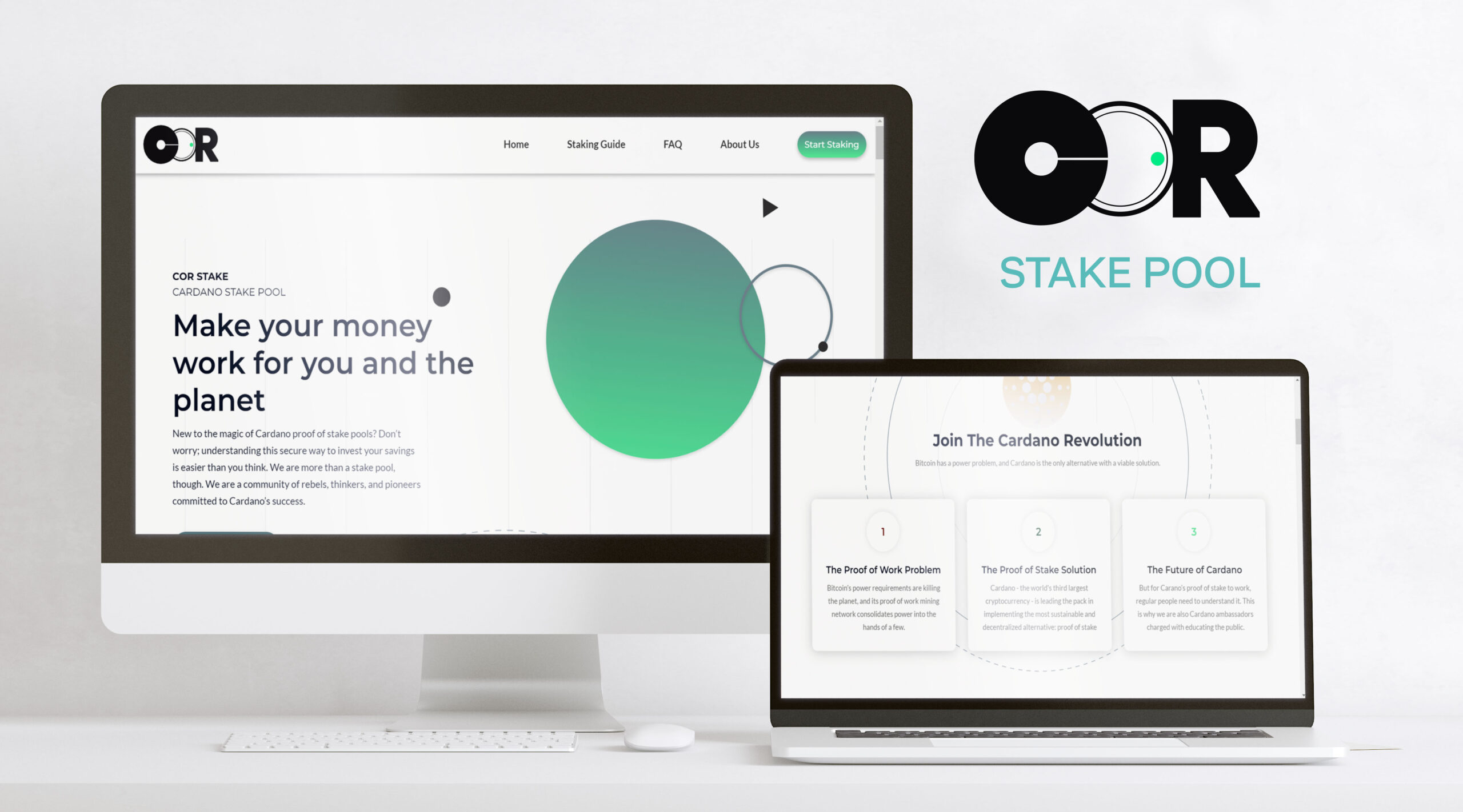 COR Stake Pool Website - Discover information about the COR stake pool and its services